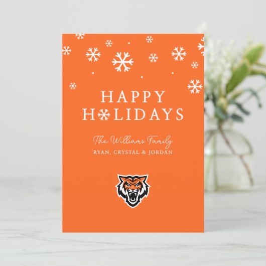 Idaho State University Bengaals Spirit Design Feestdagenkaart (Staand voorkant)