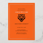 Idaho State University Bengaals Spirit Design Folie Uitnodiging (Voorkant)