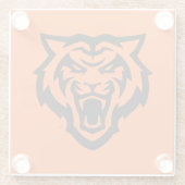 Idaho State University Bengaals Spirit Design Glazen Onderzetter (Achterkant)