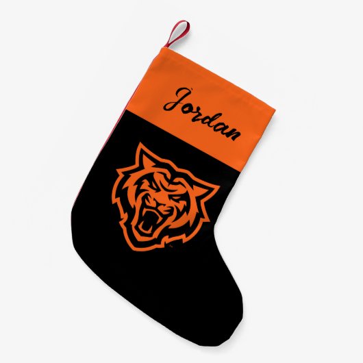 Idaho State University Bengaals Spirit Design Kleine Kerstsok (Voorkant (Hangend))