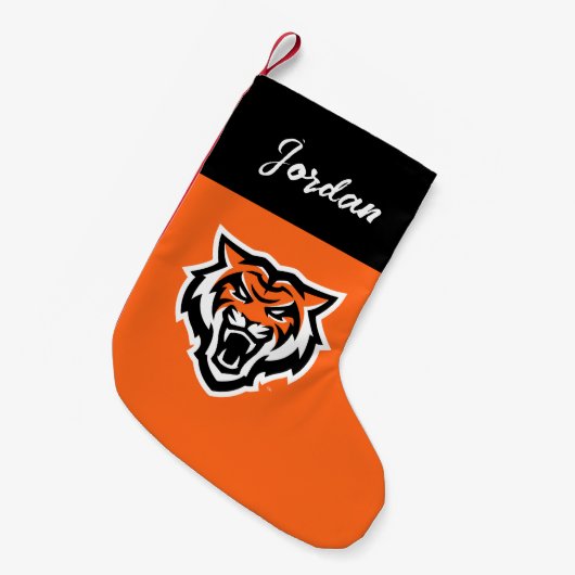 Idaho State University Bengaals Spirit Design Kleine Kerstsok (Voorkant (Hangend))