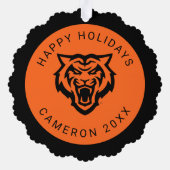 Idaho State University Bengaals Spirit Design Ornament Kaart (Achterkant)