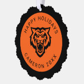 Idaho State University Bengaals Spirit Design Ornament Kaart (Links)