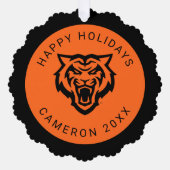 Idaho State University Bengaals Spirit Design Ornament Kaart (Voorkant)