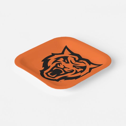 Idaho State University Bengaals Spirit Design Papieren Bordje (Gebogen)