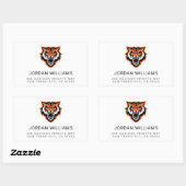 Idaho State University Bengaals Spirit Design Rechthoekige Sticker (Vel)