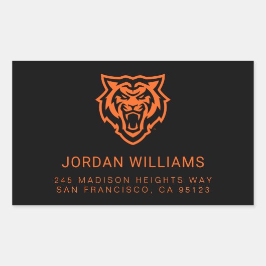 Idaho State University Bengaals Spirit Design Rechthoekige Sticker (Voorkant)