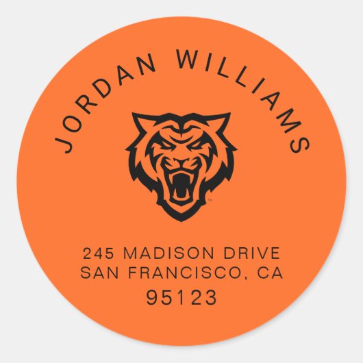 Idaho State University Bengaals Spirit Design Ronde Sticker (Voorkant)