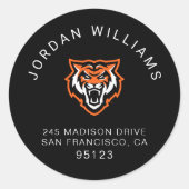 Idaho State University Bengaals Spirit Design Ronde Sticker (Voorkant)