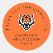 Idaho State University Bengaals Spirit Design Ronde Sticker (Voorkant)