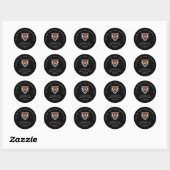 Idaho State University Bengaals Spirit Design Ronde Sticker (Vel)