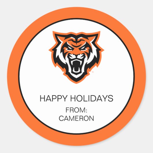 Idaho State University Bengaals Spirit Design Ronde Sticker (Voorkant)