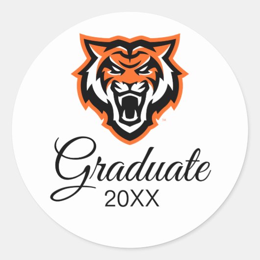 Idaho State University Bengaals Spirit Design Ronde Sticker (Voorkant)