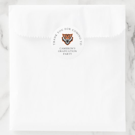 Idaho State University Bengaals Spirit Design Ronde Sticker (Tas)