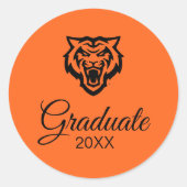 Idaho State University Bengaals Spirit Design Ronde Sticker (Voorkant)