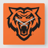 Idaho State University Bengaals Spirit Design Vierkante Klok (Voorkant)