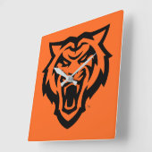 Idaho State University Bengaals Spirit Design Vierkante Klok (Hoek)