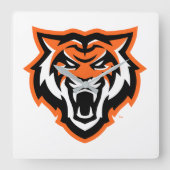 Idaho State University Bengaals Spirit Design Vierkante Klok (Voorkant)