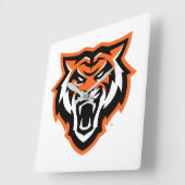 Idaho State University Bengaals Spirit Design Vierkante Klok (Hoek)