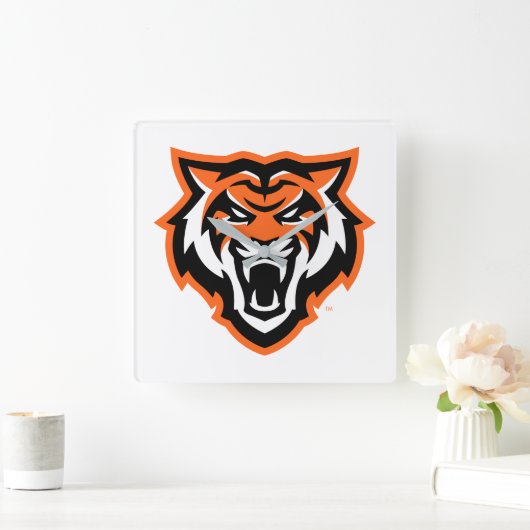 Idaho State University Bengaals Spirit Design Vierkante Klok (Huis)