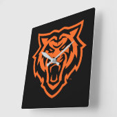 Idaho State University Bengaals Spirit Design Vierkante Klok (Hoek)
