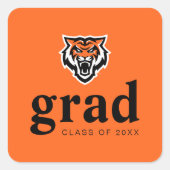 Idaho State University Bengaals Spirit Design Vierkante Sticker (Voorkant)