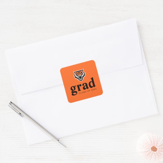 Idaho State University Bengaals Spirit Design Vierkante Sticker (Envelop)