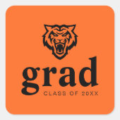 Idaho State University Bengaals Spirit Design Vierkante Sticker (Voorkant)