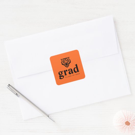 Idaho State University Bengaals Spirit Design Vierkante Sticker (Envelop)
