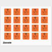 Idaho State University Bengaals Spirit Design Vierkante Sticker (Vel)