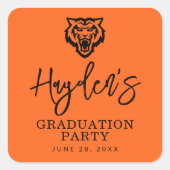 Idaho State University Bengaals Spirit Design Vierkante Sticker (Voorkant)