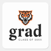 Idaho State University Bengaals Spirit Design Vierkante Sticker (Voorkant)