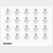 Idaho State University Bengaals Spirit Design Vierkante Sticker (Vel)