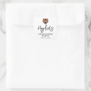 Idaho State University Bengaals Spirit Design Vierkante Sticker