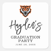 Idaho State University Bengaals Spirit Design Vierkante Sticker (Voorkant)