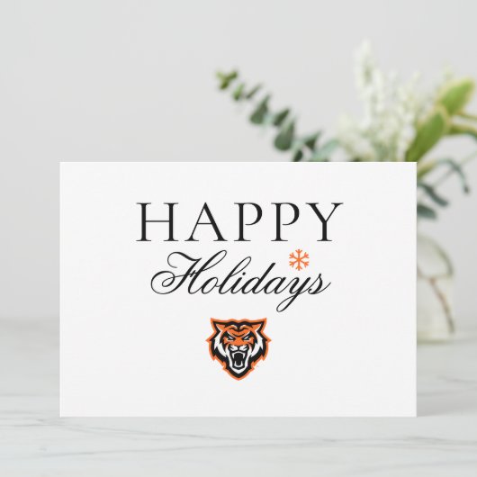 Idaho State University Bengals Spirit Design Feestdagenkaart (Staand voorkant)