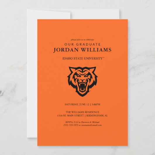 Idaho State University Bengals Spirit Ontwerp Aankondiging (Voorkant)