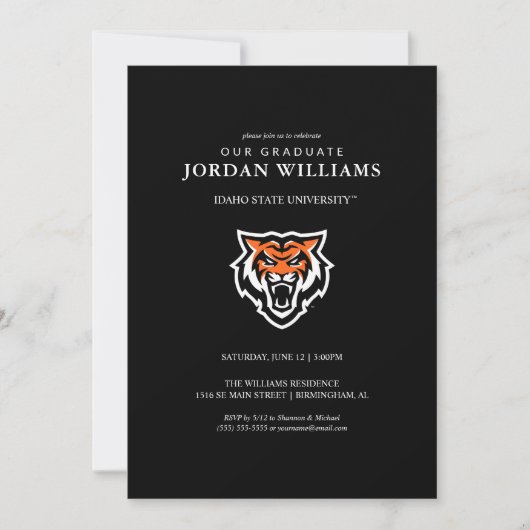 Idaho State University Bengals Spirit Ontwerp Aankondiging (Voorkant)