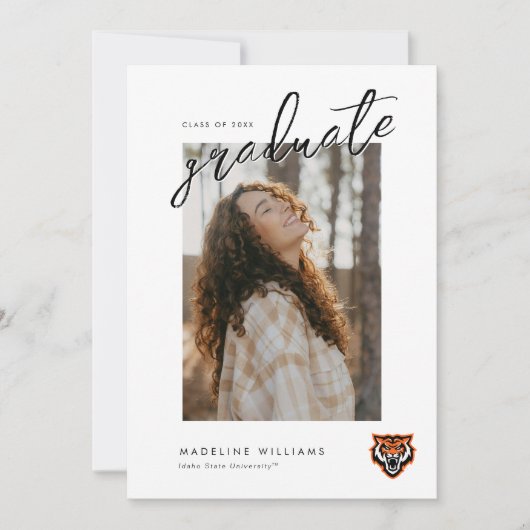 Idaho State University Bengals Spirit Ontwerp Aankondiging (Voorkant)
