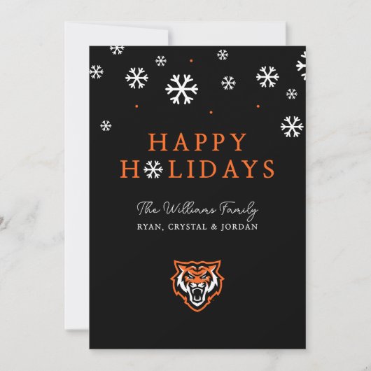 Idaho State University Bengals Spirit Ontwerp Feestdagenkaart (Voorkant)