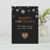 Idaho State University Bengals Spirit Ontwerp Feestdagenkaart (Staand voorkant)