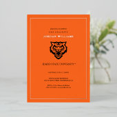 Idaho State University Bengals Spirit Ontwerp Folie Uitnodiging (Staand Voorkant)