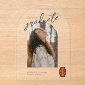 Idaho State University Bold Bengaals Logo Acryl Uitnodigingen (Voorkant)