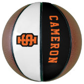 Idaho State University Bold Bengaals Logo Basketbal (Verticaal)