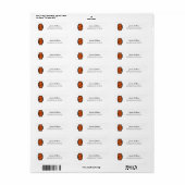 Idaho State University Bold Bengaals Logo Etiket (Full Sheet)