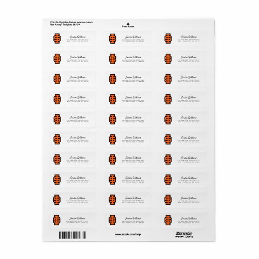 Idaho State University Bold Bengaals Logo Etiket (Full Sheet)
