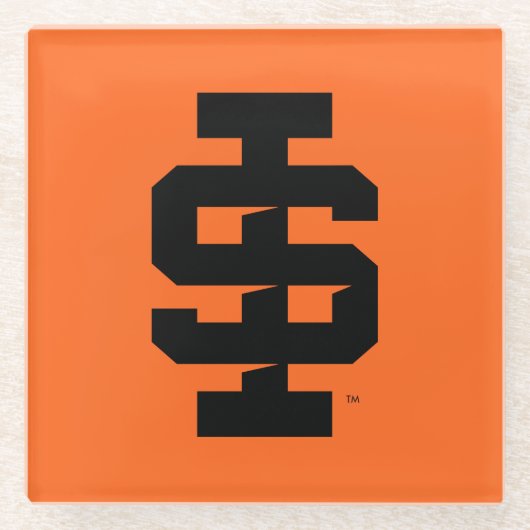 Idaho State University Bold Bengaals Logo Glazen Onderzetter (Voorkant)