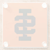Idaho State University Bold Bengaals Logo Glazen Onderzetter (Achterkant)
