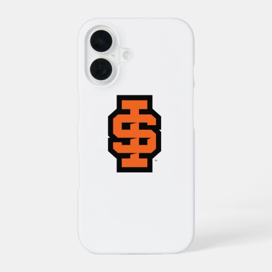 Idaho State University Bold Bengaals Logo iPhone 16 Hoesje (Achterkant)