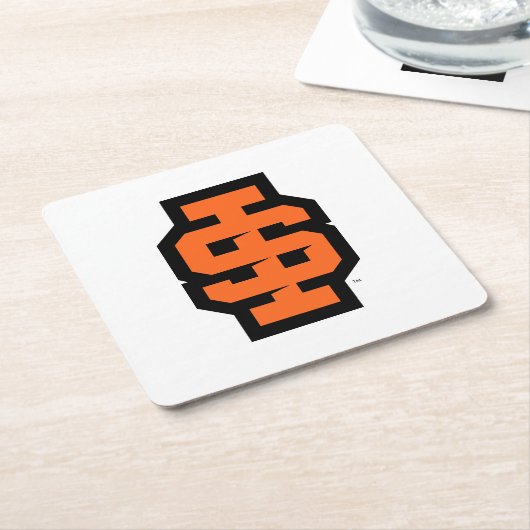 Idaho State University Bold Bengaals Logo Kartonnen Onderzetters (Schuin)